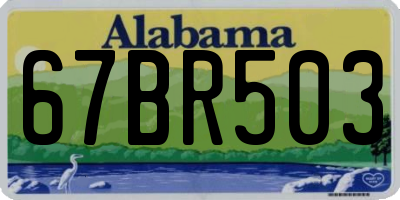 AL license plate 67BR503