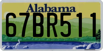 AL license plate 67BR511