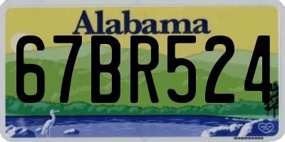 AL license plate 67BR524