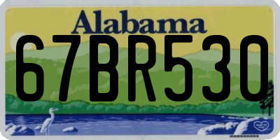 AL license plate 67BR530