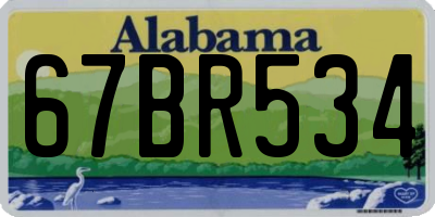 AL license plate 67BR534