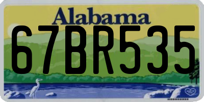 AL license plate 67BR535