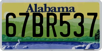 AL license plate 67BR537