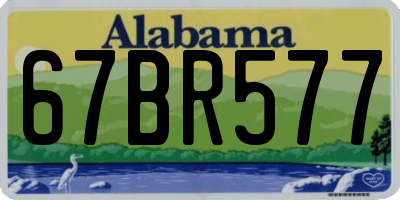 AL license plate 67BR577