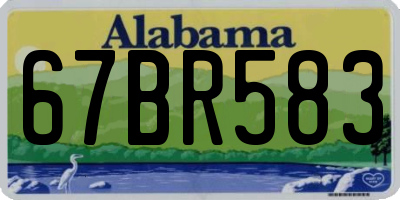 AL license plate 67BR583