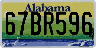AL license plate 67BR596