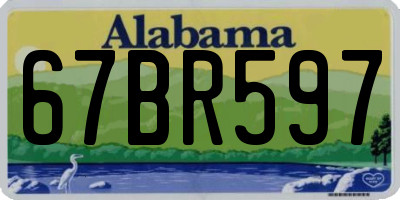 AL license plate 67BR597
