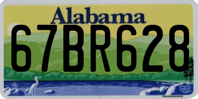 AL license plate 67BR628