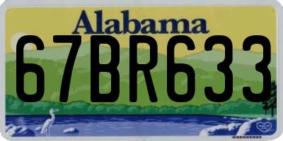 AL license plate 67BR633