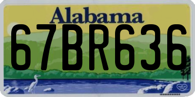 AL license plate 67BR636