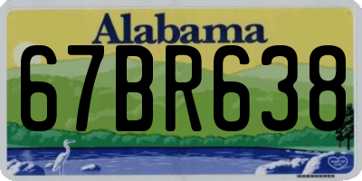 AL license plate 67BR638