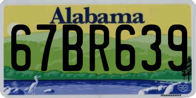 AL license plate 67BR639