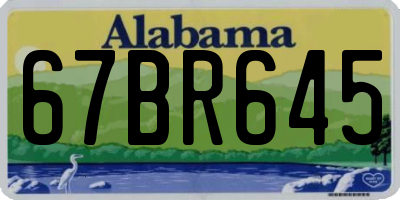 AL license plate 67BR645