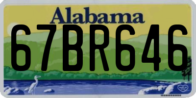 AL license plate 67BR646