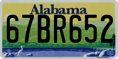 AL license plate 67BR652