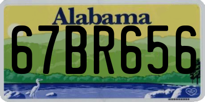 AL license plate 67BR656
