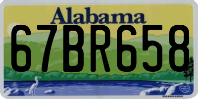 AL license plate 67BR658
