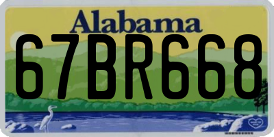 AL license plate 67BR668
