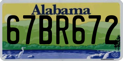 AL license plate 67BR672