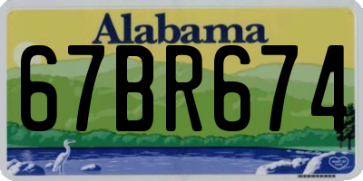 AL license plate 67BR674