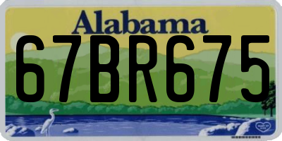 AL license plate 67BR675