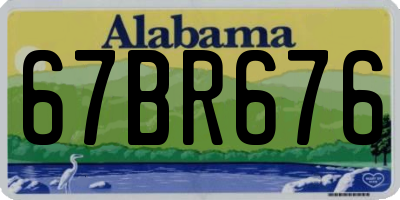 AL license plate 67BR676