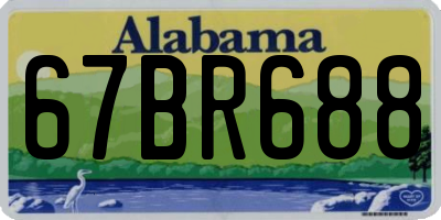AL license plate 67BR688