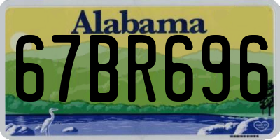 AL license plate 67BR696