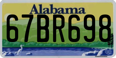 AL license plate 67BR698