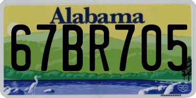 AL license plate 67BR705