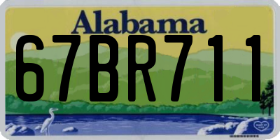 AL license plate 67BR711