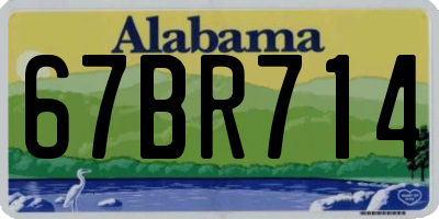 AL license plate 67BR714
