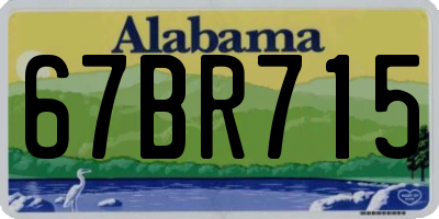 AL license plate 67BR715
