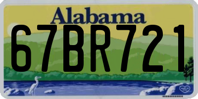 AL license plate 67BR721