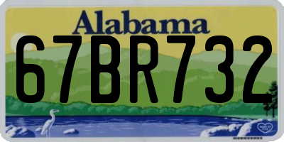 AL license plate 67BR732