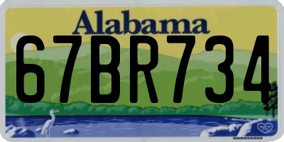 AL license plate 67BR734