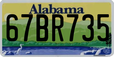 AL license plate 67BR735