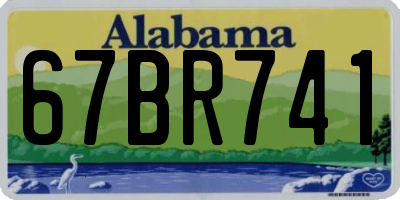 AL license plate 67BR741