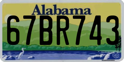 AL license plate 67BR743