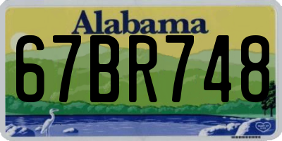 AL license plate 67BR748