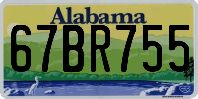 AL license plate 67BR755
