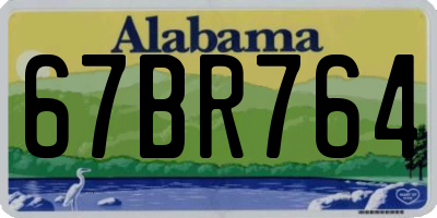 AL license plate 67BR764
