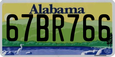 AL license plate 67BR766