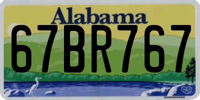 AL license plate 67BR767