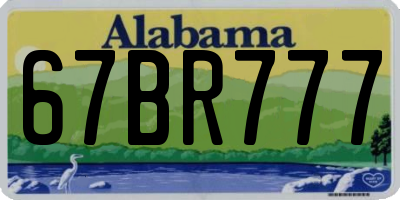 AL license plate 67BR777