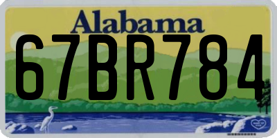 AL license plate 67BR784
