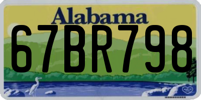 AL license plate 67BR798