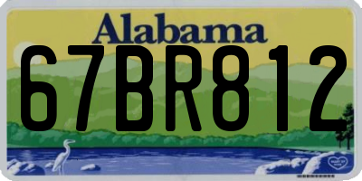 AL license plate 67BR812