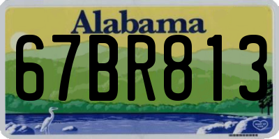 AL license plate 67BR813