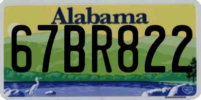 AL license plate 67BR822